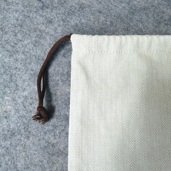 Authentic Hermes France Dust Bag Storage Gift Cream/Brown- 8.75"x15" - Picture 4 of 10